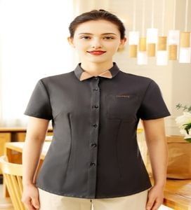 Uniforme da cameriere per ristorante in stile cinese tradizionale classico in tessuto poliestere per fast food