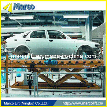Stasioner Marco Twin Scissor Lift Table untuk jalur produksi mobil di sektor otomotif