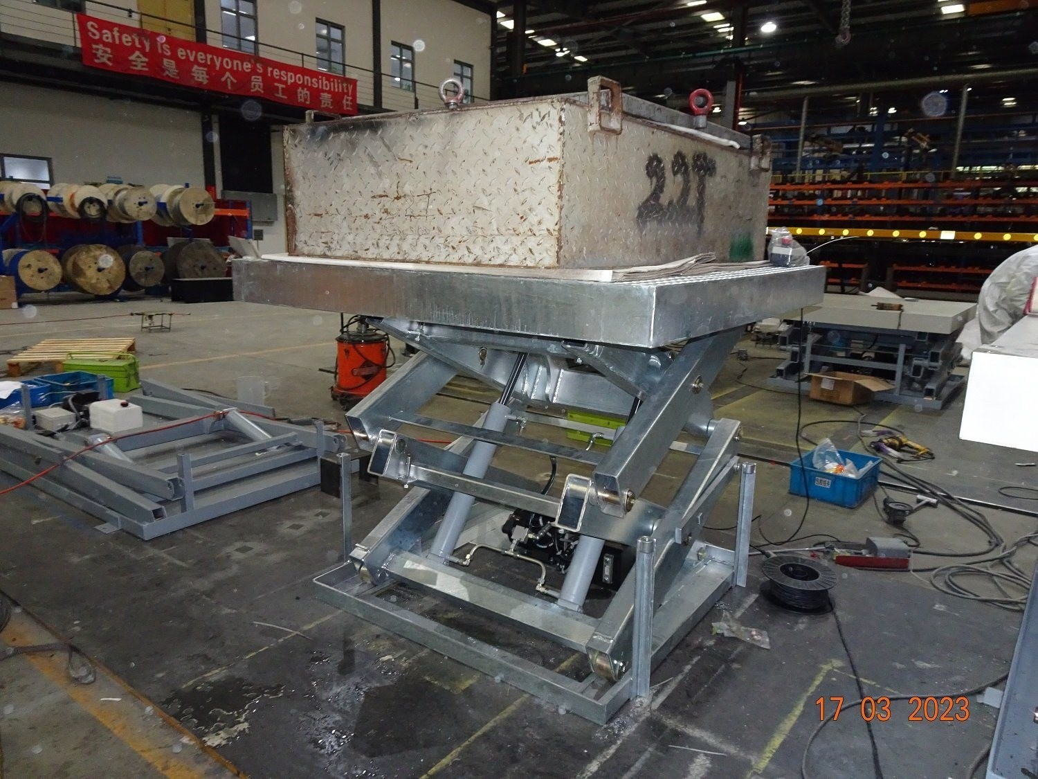 Customizable Heavy Duty Mechanical Breaks and Hydraulic Lift Table Special Weight Level