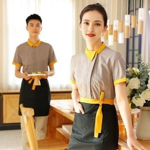Good price Custom Logon New Soft and Comfortable Fast Food Restaurant Waiter Uniform online