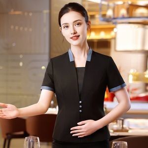 Good price Women Professional Suit Manager Formal Hotel Catering Front Desk Work Uniform online