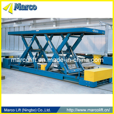 Good price Stationary 4 Tons Marco Twin Scissor Lift Table with Weight Level Carrying Capacity online