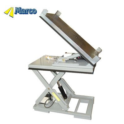 Bom preço Marco Customsized 40 graus inclinação palete Hydraulic Scissor elevador de mesa de armazém guindaste on-line