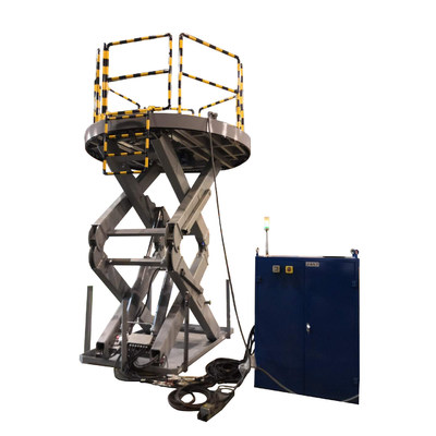 Good price 6000kg Capacity Europe Standard CE En1570-1 Hydraulic Scissor Lift Platform with Handrail online