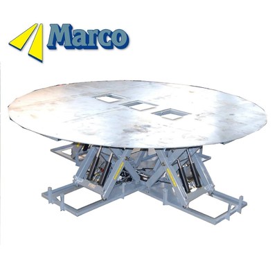 Harga bagus Mekanisme Angkat Gunting Hidraulik Marco Platform 4 Tahap Sirkular untuk Pertunjukan Adegan on line
