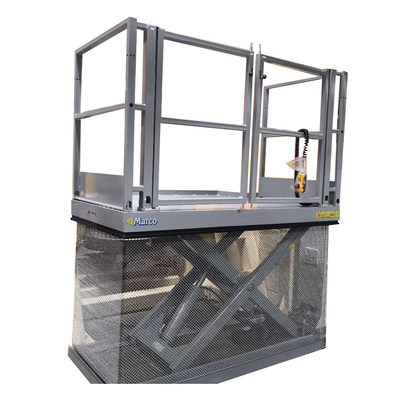Good price M1-010125-D2 Ce Hydraulic Mini Scissor Lift with Handrail Running Mode Stationary online